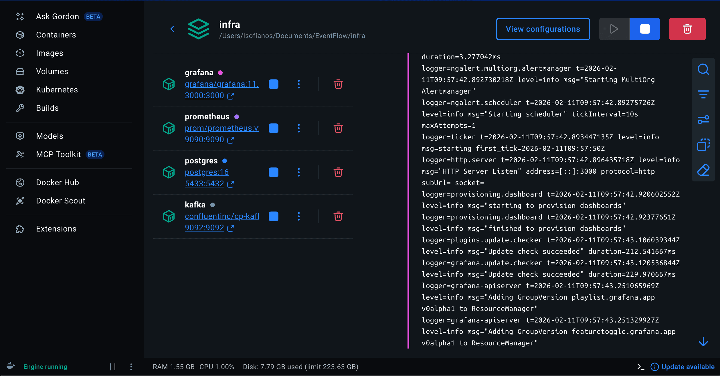 DOCKER-COMPOSE-UP-INFRA-SCREENSHOT